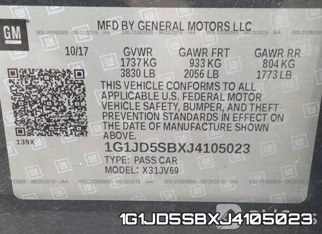 1G1JD5SBXJ4105023 фото 10