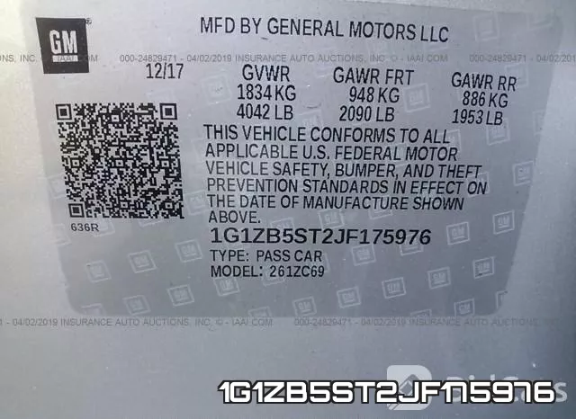 1G1ZB5ST2JF175976 фото 10