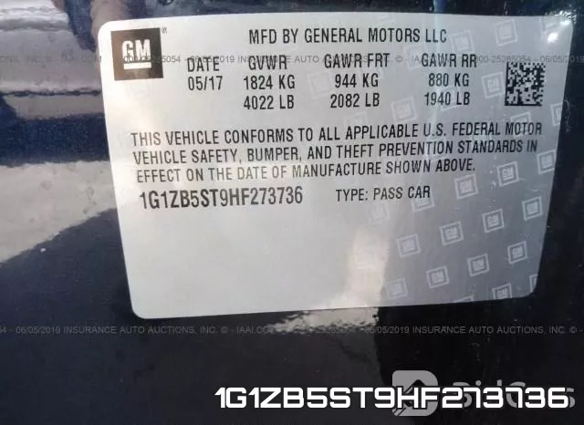 1G1ZB5ST9HF273736 фото 10
