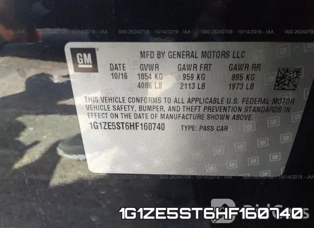 1G1ZE5ST6HF160740 фото 10