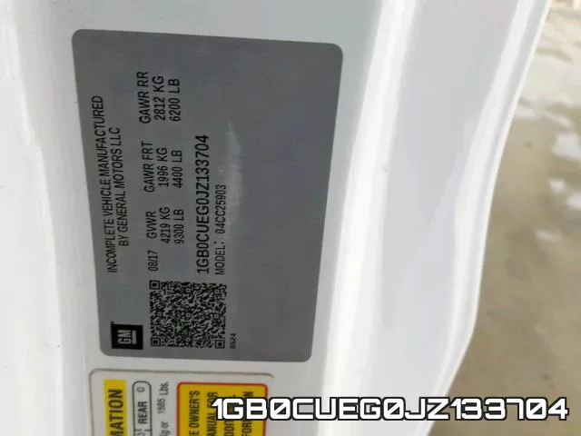 1GB0CUEG0JZ133704 фото 2