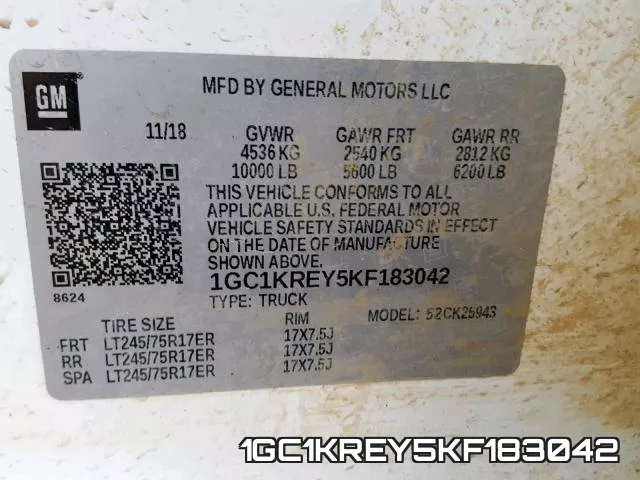 1GC1KREY5KF183042 фото 2