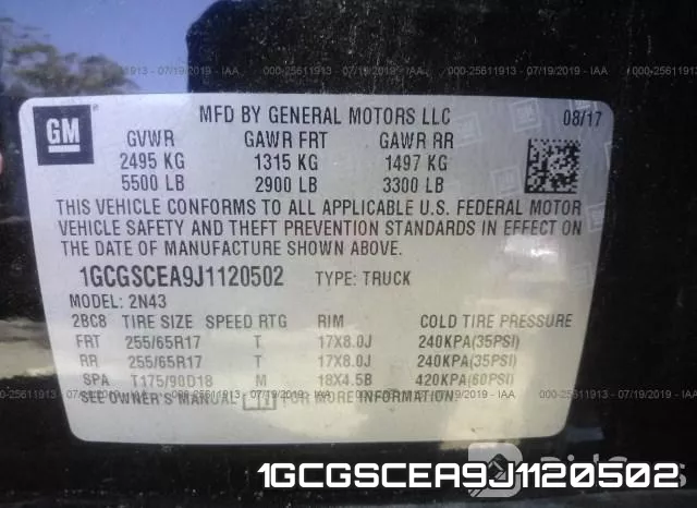 1GCGSCEA9J1120502 фото 10