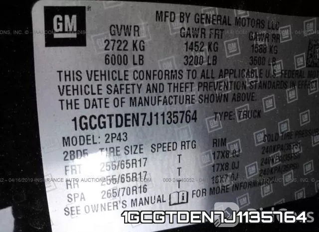 1GCGTDEN7J1135764 фото 10