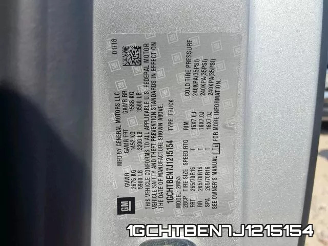 1GCHTBEN7J1215154 фото 2