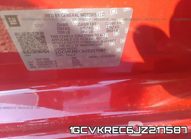 1GCVKREC6JZ217587 фото 10