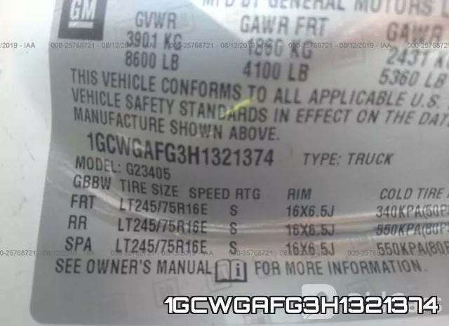 1GCWGAFG3H1321374 фото 10