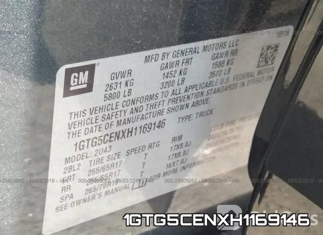 1GTG5CENXH1169146 фото 10