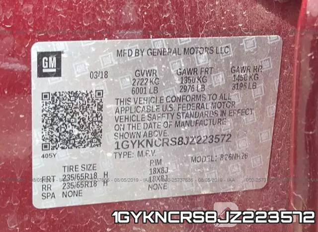 1GYKNCRS8JZ223572 фото 10