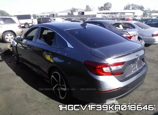 1HGCV1F39KA018646 фото 4