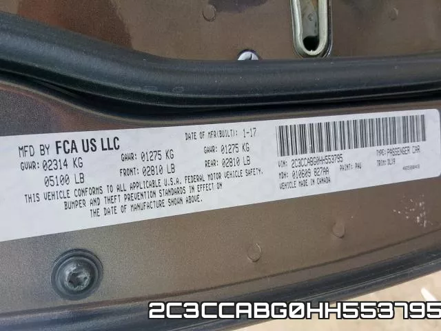 2C3CCABG0HH553795 фото 2