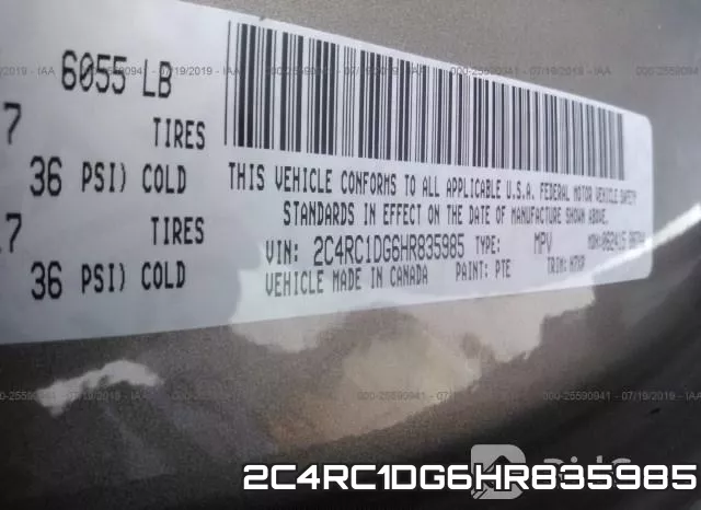 2C4RC1DG6HR835985 фото 10