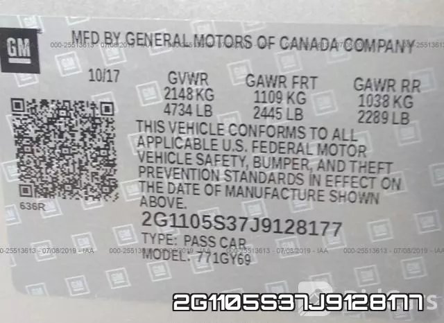 2G1105S37J9128177 фото 10