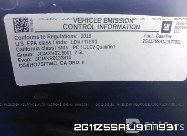 2G11Z5SA1J9177931 фото 2
