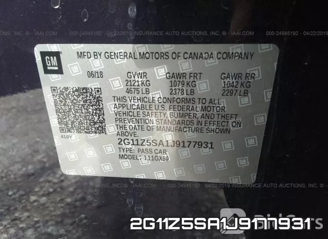 2G11Z5SA1J9177931 фото 10