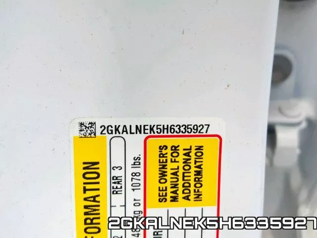2GKALNEK5H6335927 фото 2