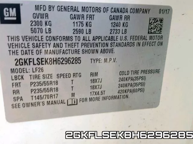 2GKFLSEK8H6296285 фото 2