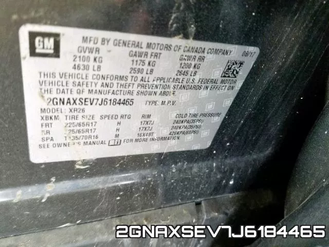 2GNAXSEV7J6184465 фото 2