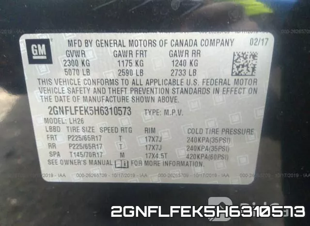 2GNFLFEK5H6310573 фото 10