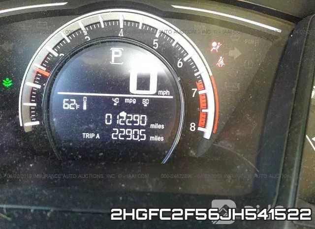 2HGFC2F56JH541522 фото 8