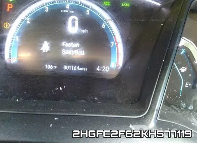 2HGFC2F62KH577119 фото 8