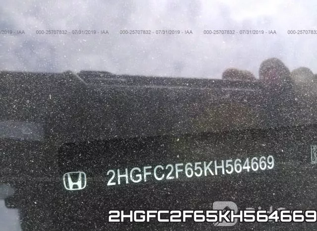 2HGFC2F65KH564669 фото 10