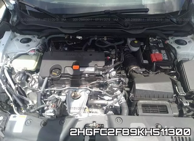 2HGFC2F89KH511300 фото 2