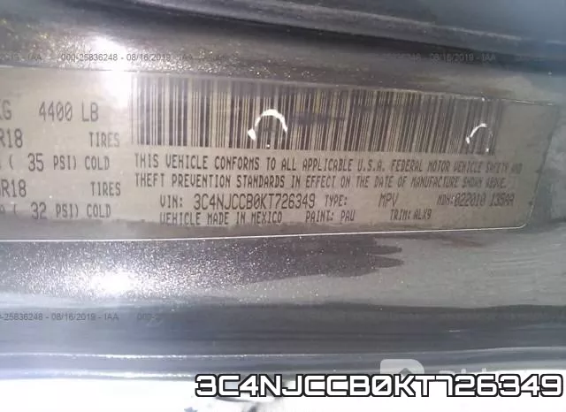 3C4NJCCB0KT726349 фото 10