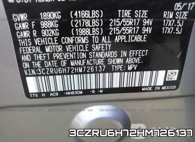 3CZRU6H72HM726137 фото 10