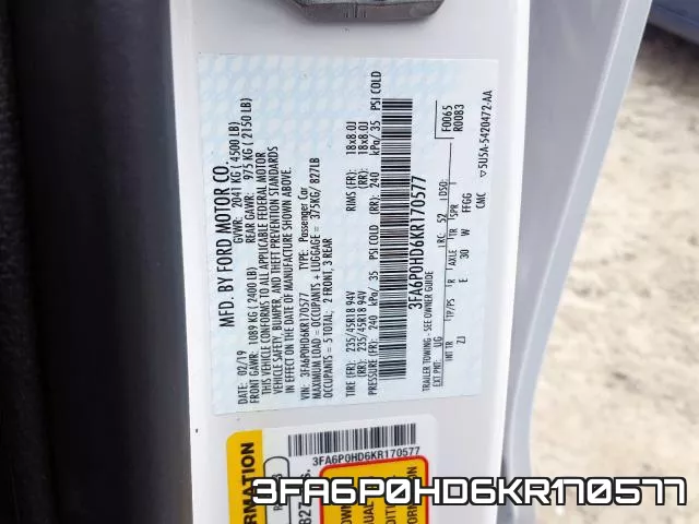 3FA6P0HD6KR170577 фото 2