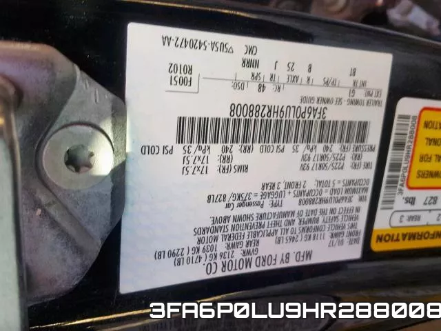3FA6P0LU9HR288008 фото 2