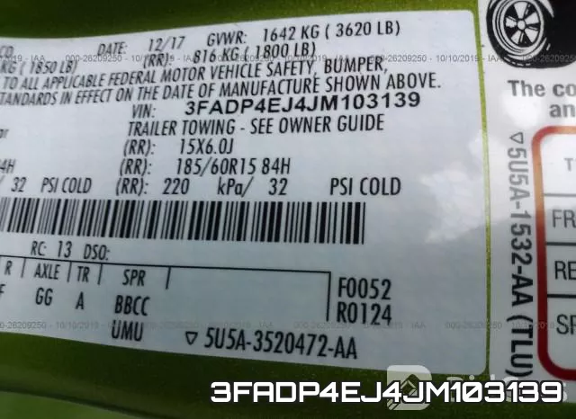 3FADP4EJ4JM103139 фото 10