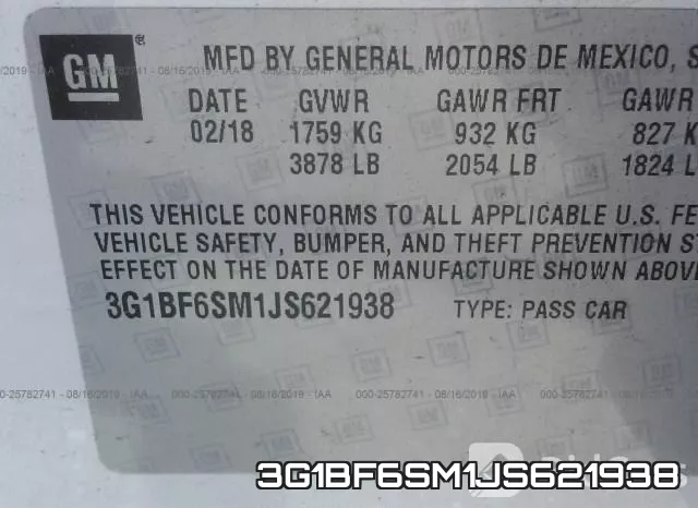 3G1BF6SM1JS621938 фото 10