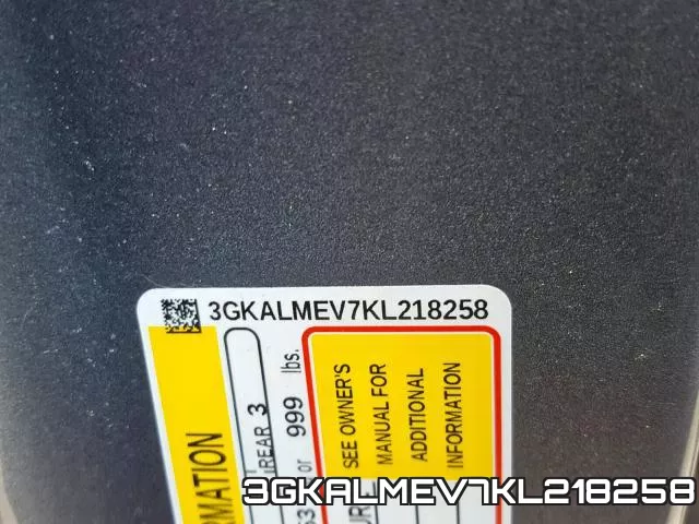 3GKALMEV7KL218258 фото 2