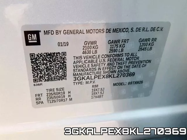 3GKALPEX8KL270369 фото 2