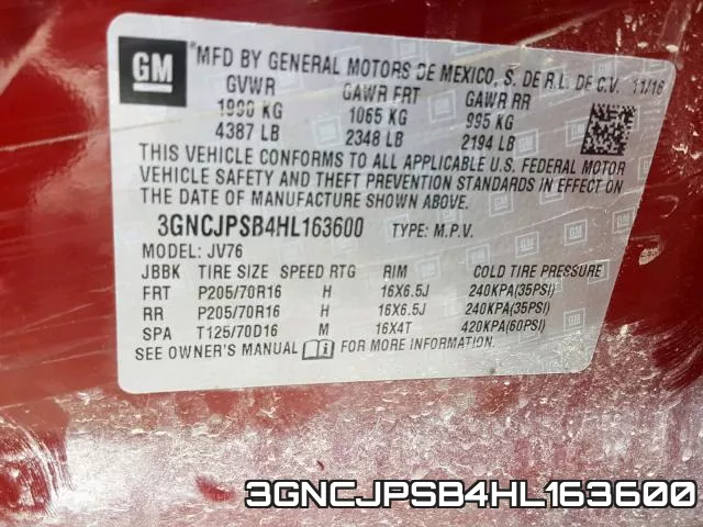 3GNCJPSB4HL163600 фото 2