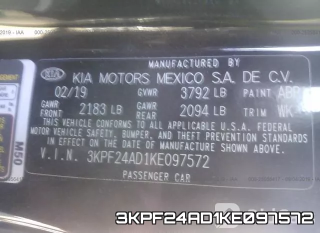 3KPF24AD1KE097572 фото 10