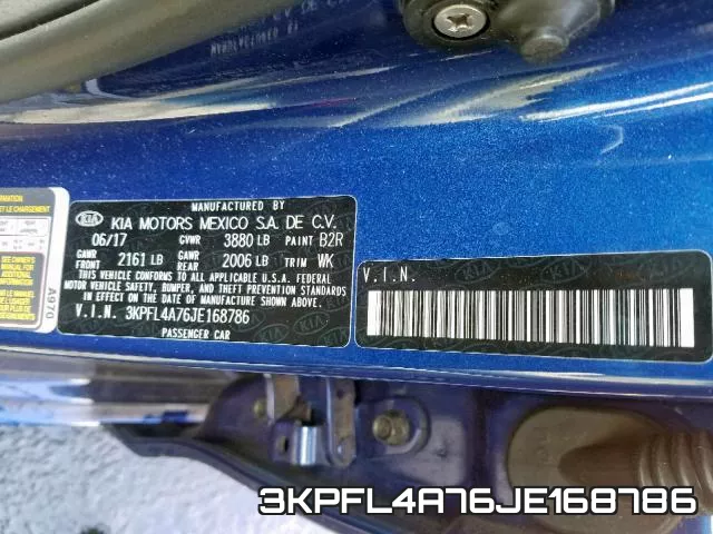 3KPFL4A76JE168786 фото 2