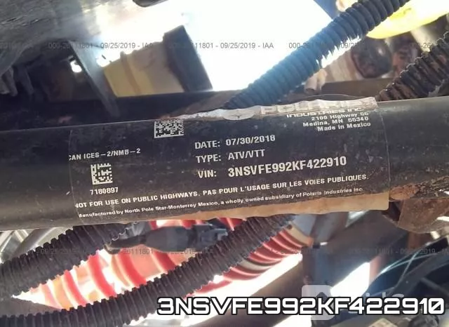 3NSVFE992KF422910 фото 2