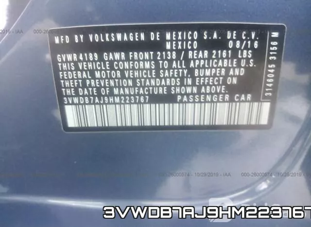 3VWDB7AJ9HM223767 фото 10