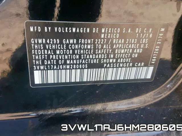 3VWL17AJ6HM280605 фото 2