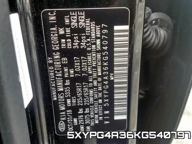 5XYPG4A36KG540797 фото 2