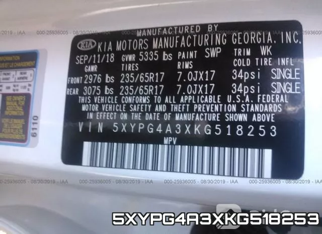 5XYPG4A3XKG518253 фото 10