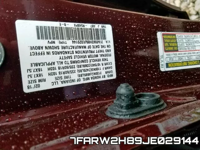 7FARW2H89JE029144 фото 2
