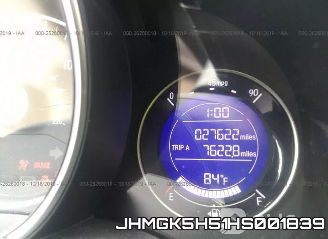 JHMGK5H51HS001839 фото 8