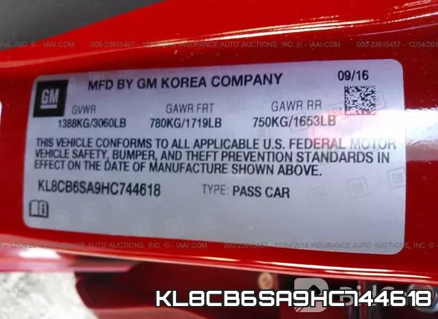 KL8CB6SA9HC744618 фото 10