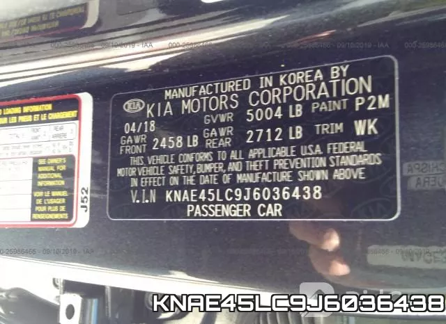 KNAE45LC9J6036438 фото 10