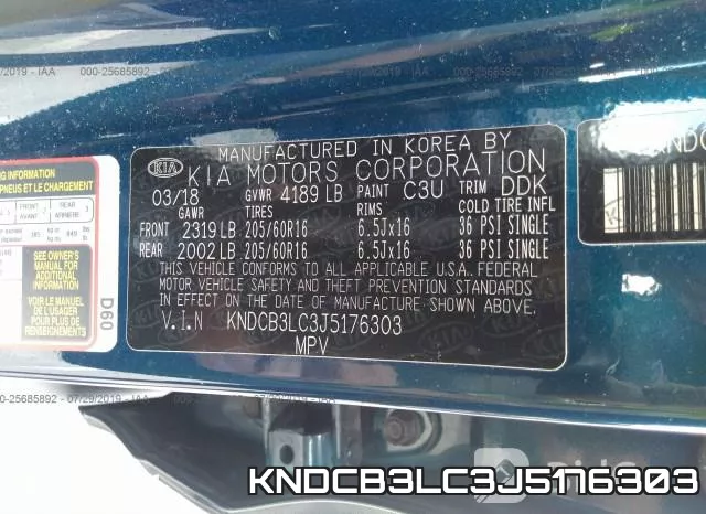 KNDCB3LC3J5176303 фото 10
