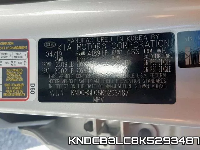 KNDCB3LC8K5293487 фото 2