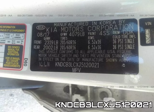KNDCB3LCXJ5120021 фото 10